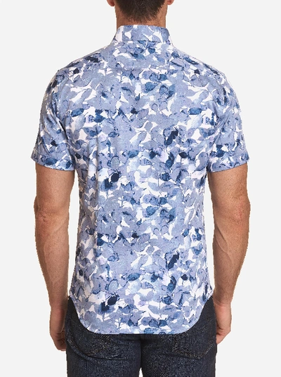 Shop Robert Graham Teasdale Short Sleeve Shirt In Blue