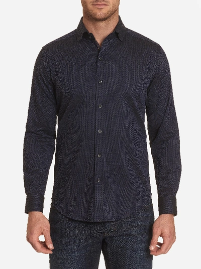 Shop Robert Graham Abells Sport Shirt In Navy