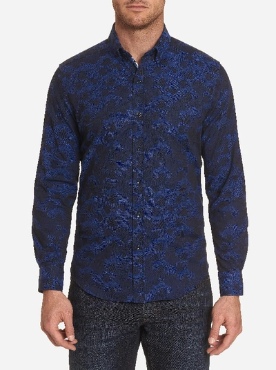 Shop Robert Graham Banfield Sport Shirt In Navy