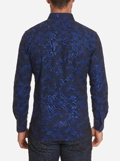 Shop Robert Graham Banfield Sport Shirt In Navy