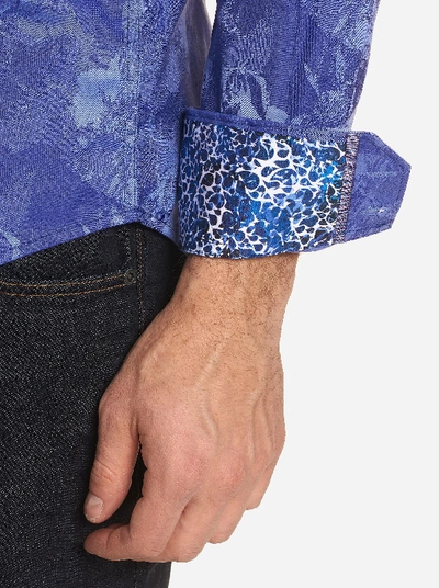 Shop Robert Graham The Rose Sport Shirt In Blue