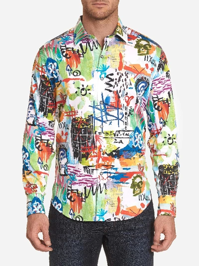 Shop Robert Graham Borderline Sport Shirt In Multi