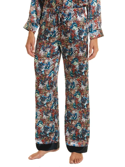 Shop Robert Graham Loran Silk Lounge Pant In Multi