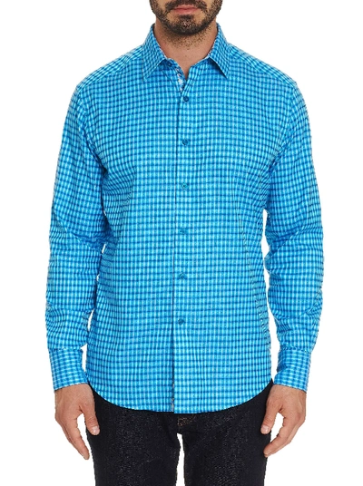 Shop Robert Graham Conlan Sport Shirt In Teal