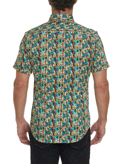 Shop Robert Graham Bottle Service Short Sleeve Shirt In Multi