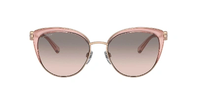 Shop Bulgari Bvlgari Woman Sunglasses Bv6133 In Pink Gradient Grey