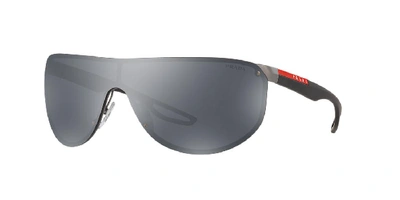 Shop Prada Linea Rossa Man  Ps 61us Active In Grey Mirror Black