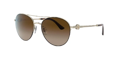 Shop Bulgari Bvlgari Woman Sunglass Bv6132b In Brown Gradient