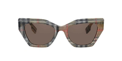 Shop Burberry Woman  Be4299 In Brown