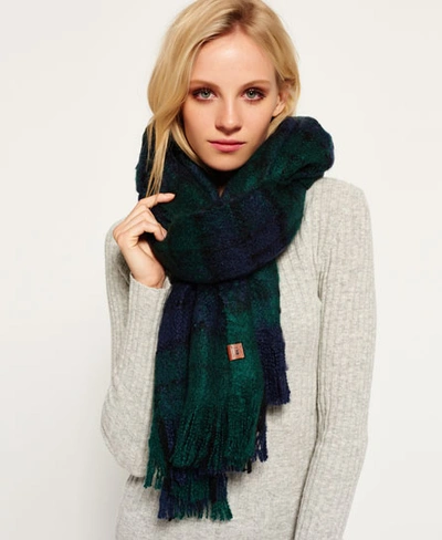 Shop Superdry Orkney Scarf In Green