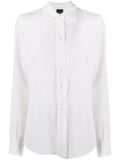 Shop Aspesi Relaxed-fit Long Sleeve Blouse In White