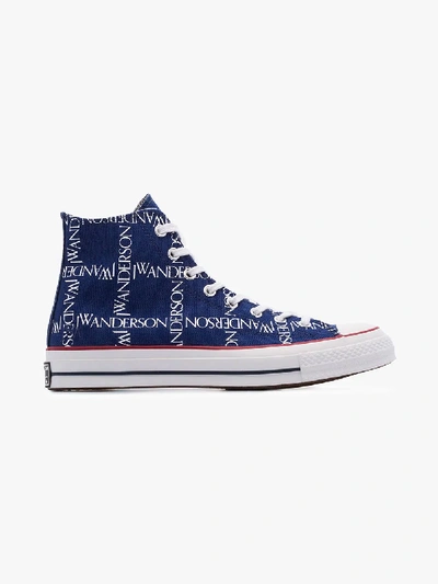 Shop Jw Anderson X Converse Chuck Taylor High Tops In Blue