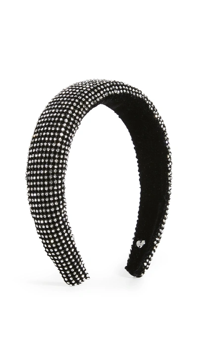 Shop Loeffler Randall Marina Puffy Headband In Diamonte