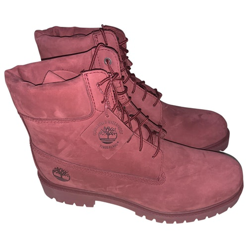 burgundy leather timberland boots