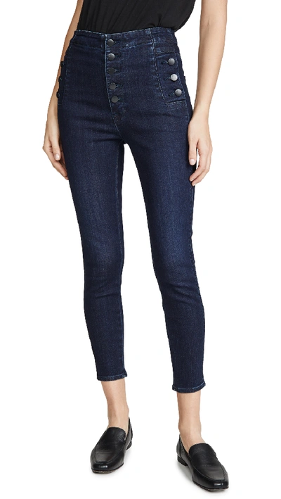 Shop J Brand Natasha Sky High Crop Skinny Jeans In Reality
