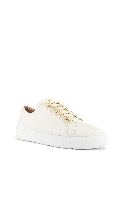 Shop Stuart Weitzman Excelsa Sneaker In Cream