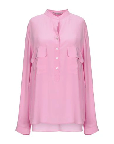 Shop Stella Mccartney Woman Top Pink Size 8-10 Silk
