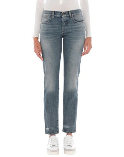 Shop Saint Laurent Jeans In Blue