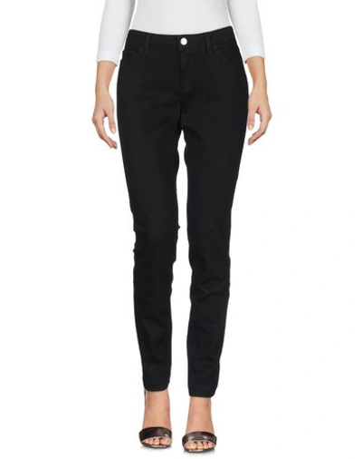 Dolce & Gabbana Black Mid Waist Slim Denim Stretch Cotton Jeans In Black