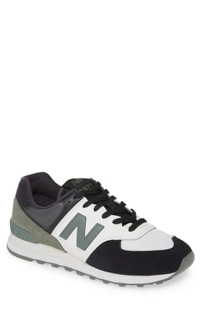 New Balance Men's 574 Casual Sneakers From Finish Line In Black/slate Green  | ModeSens
