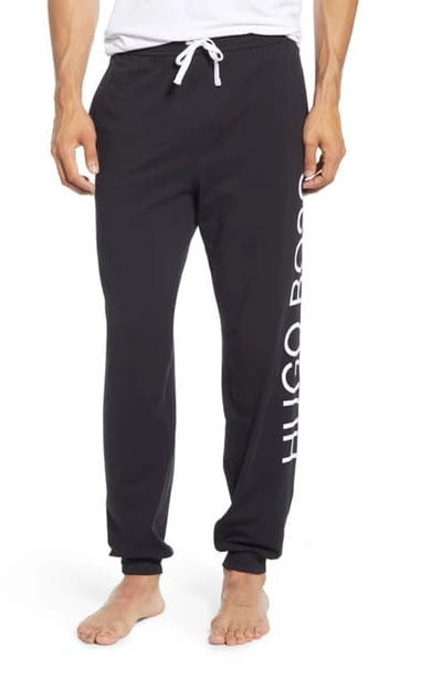 Shop Hugo Boss Identity Stretch Cotton Lounge Pants In Black
