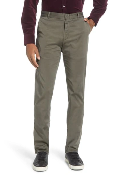 Shop Zachary Prell Aster Straight Leg Pants In Dark Olive