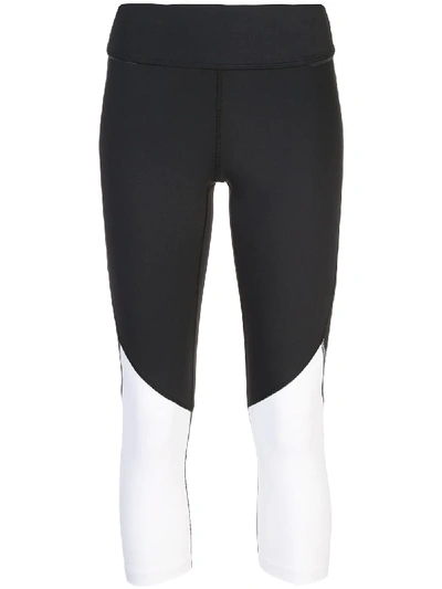 Shop Alala Captain Cropped Sports Leggings In Black