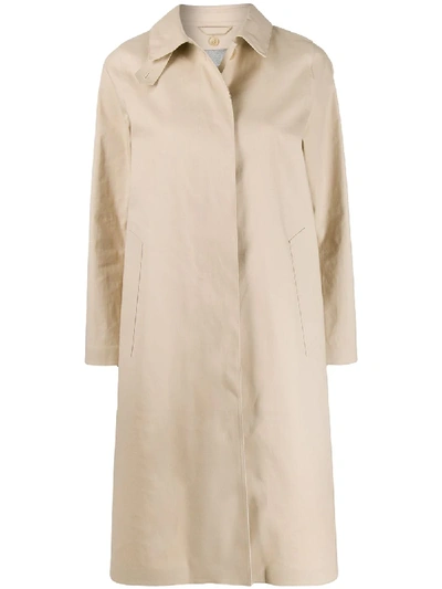Shop Mackintosh Dunkeld Bonded Coat In Neutrals