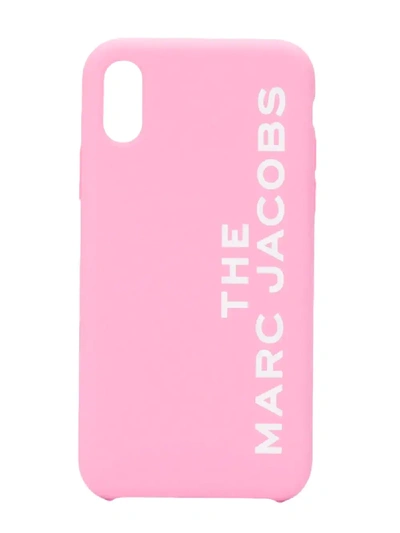 Shop Marc Jacobs Logo Iphone Xs Case In Pink
