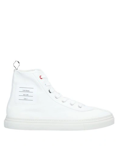 Shop Thom Browne Sneakers In White