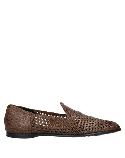 Shop Dolce & Gabbana Loafers In Dark Brown