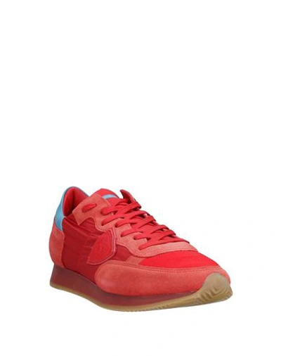 Philippe Model Sneakers In Red