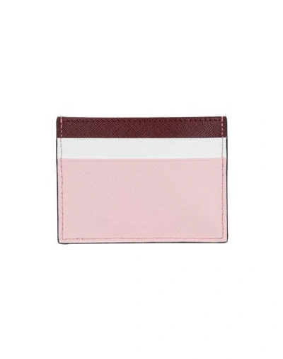 Shop Marni Woman Checkbook Holder Pink Size - Bovine Leather
