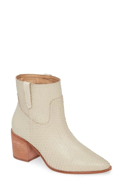 Shop Kaanas Bonarda Pointy Toe Bootie In Ivory