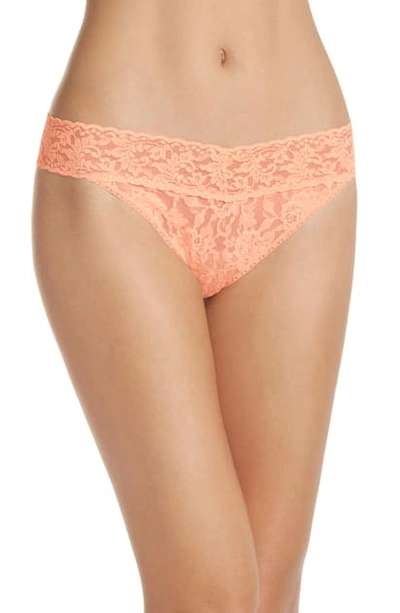 Shop Hanky Panky Original Rise Thong In Apricotcru