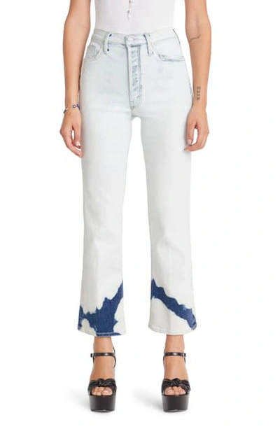 Shop Mother The Tripper Mix Wash High Waist Ankle Jeans In Marshmallows For Breakfast