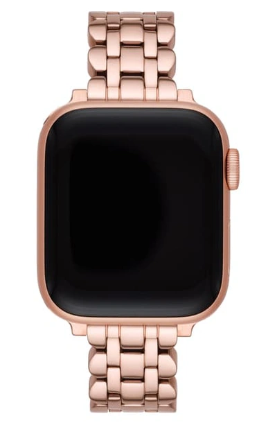 Shop Kate Spade Apple Watch Strap, 38mm In Rose Gold