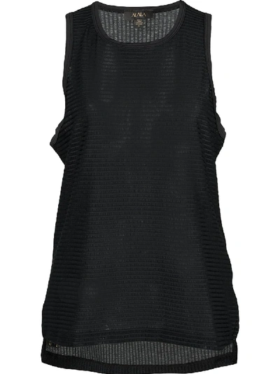 Shop Alala Mirage Cutaway Tank Top In Black