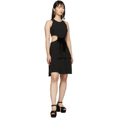Shop Proenza Schouler Black Cut-out Dress In 00200 Black