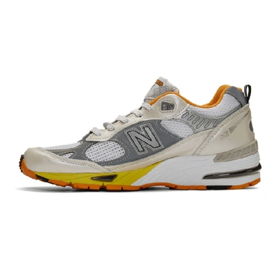 Shop Aries Grey New Balance Edition 991 Ari Sneakers In Grey Multi