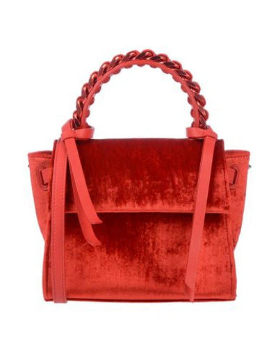 Shop Elena Ghisellini Handbag In Red