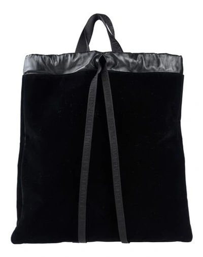 Shop Balmain Backpack & Fanny Pack In Black