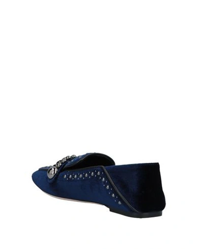 Shop Ninalilou Loafers In Dark Blue
