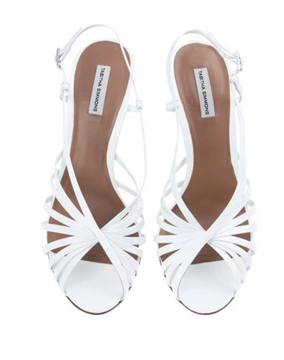 Shop Tabitha Simmons Sandals In White