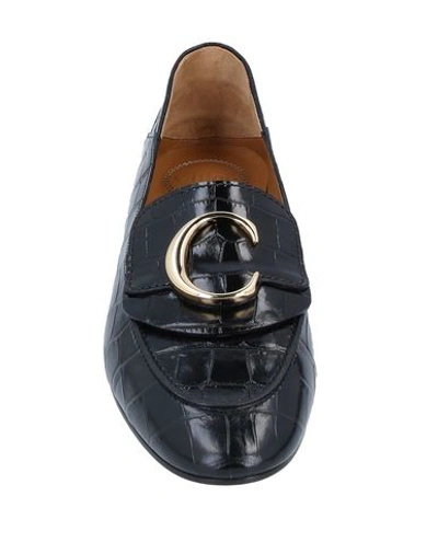 Shop Chloé Loafers In Black