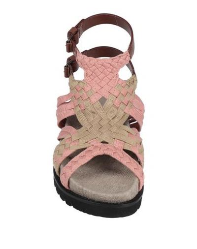 Shop Alberta Ferretti Woman Sandals Pink Size 6 Textile Fibers