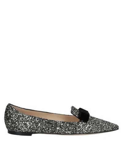 Shop Jimmy Choo Loafers In Platinum