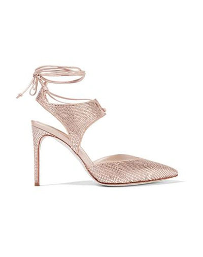 Shop René Caovilla Pumps In Beige