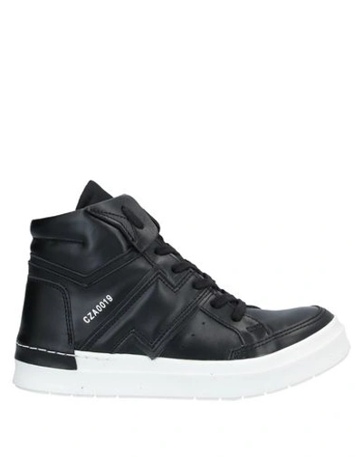 Shop Cinzia Araia Woman Sneakers Black Size 6 Soft Leather, Textile Fibers