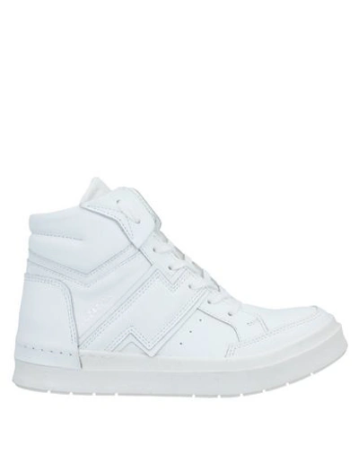 Shop Cinzia Araia Woman Sneakers White Size 7 Soft Leather, Textile Fibers